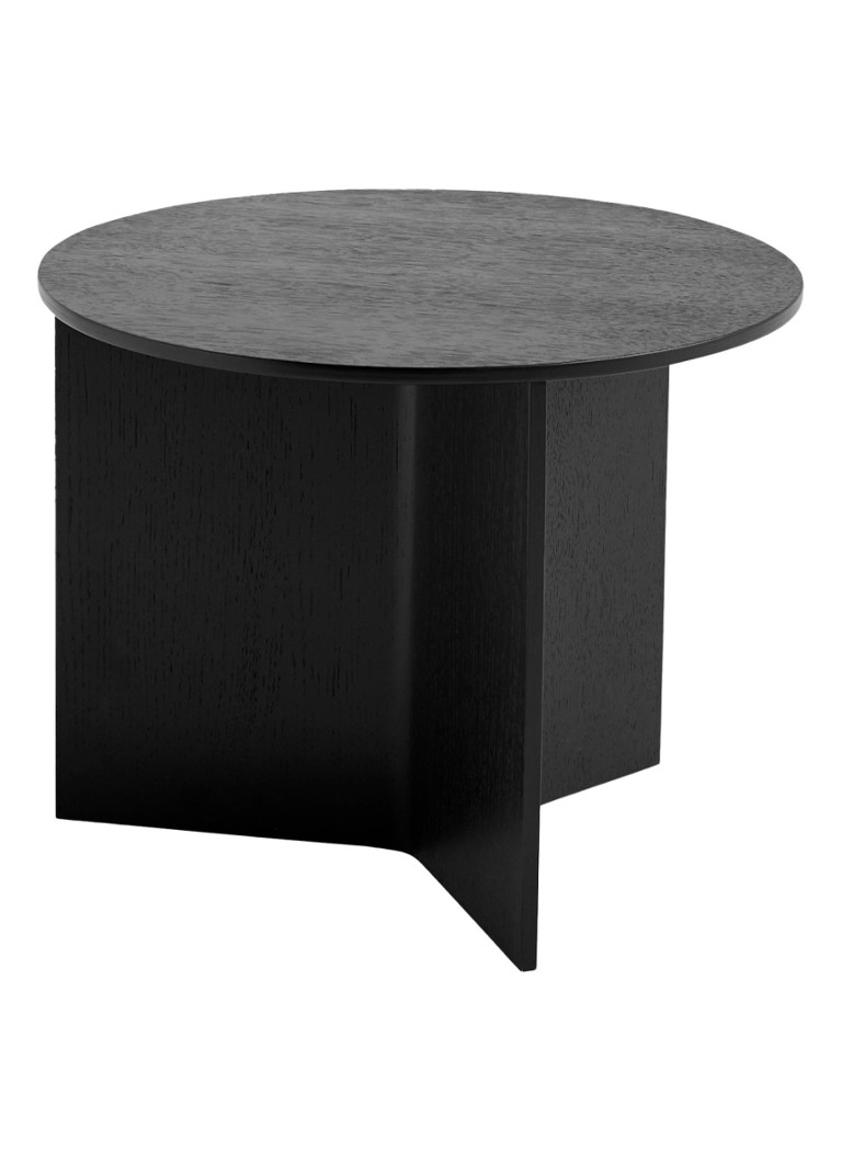 Hay Slit Wood bijzettafel Zwart