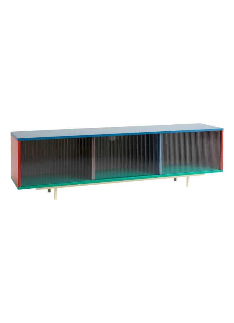 Hay Colour cabinet tv-meubel L with glass doors Multicolor