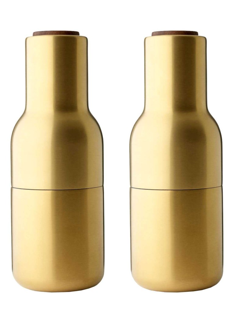 Audo Copenhagen Bottle Grinder peper- en zoutmolen Goud - Deal