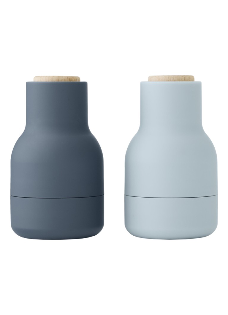 Audo Copenhagen Bottle Grinder Small peper- en zoutmolen set van 2 Blauw - Deal