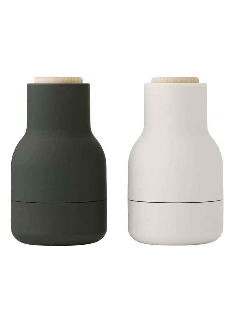 Audo Copenhagen Bottle Grinder Small peper- en zoutmolen set van 2 Zwart - Deal