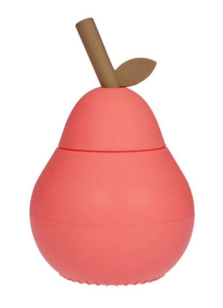 OYOY Pear drinkfles siliconen Rood - Deal