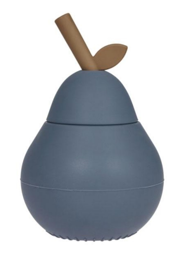 OYOY Pear drinkfles siliconen Blauw - Deal