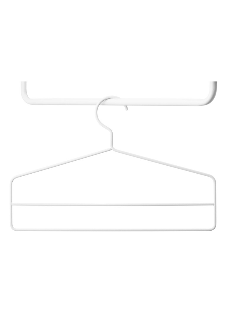 String Furniture Plus kledinghanger set van 4 Wit