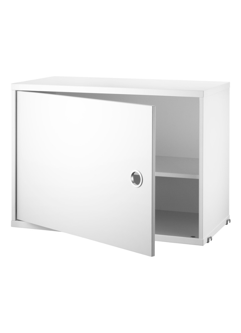 String Furniture Kast met openslaande deur Wit