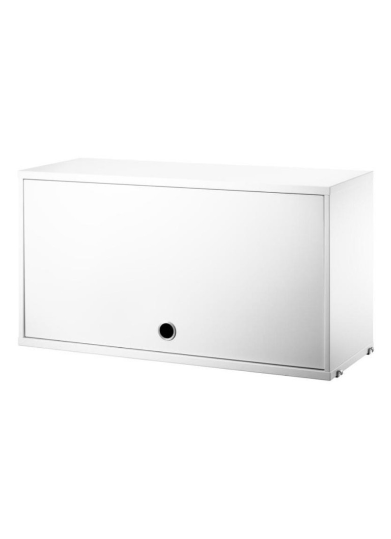 String Furniture Cabinet with flip door Wit