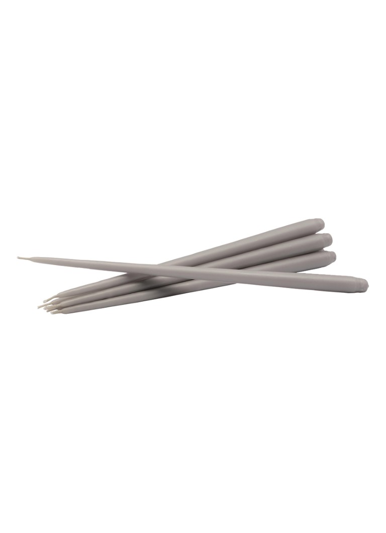 Stoff Nagel Stoff Nagel Ester & Erik kaars set van 6 Grijs - Deal
