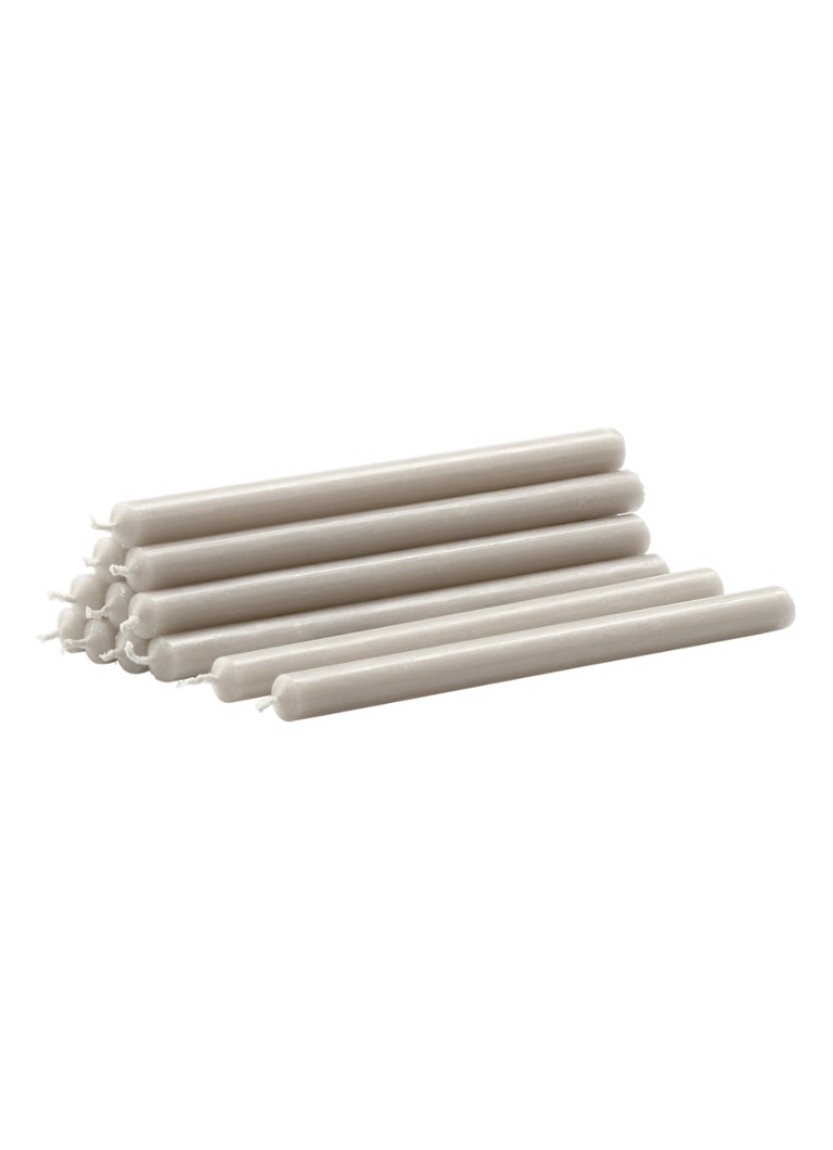 Stoff Nagel Stoff Nagel paraffine kaars set van 12 Grijs - Deal
