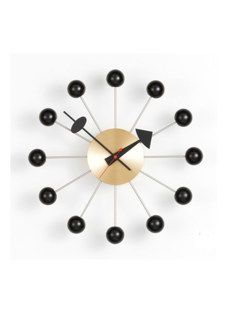 Vitra Ball Clock wandklok Ø33 cm Zwart - Deal