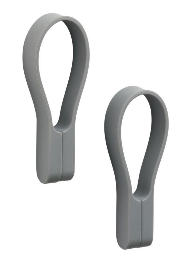 Zone Denmark Loop magneet haak set van 2 Grijs