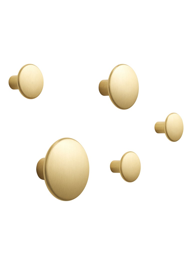 Muuto The Dots Metal haak set van 5 Zwart - Deal