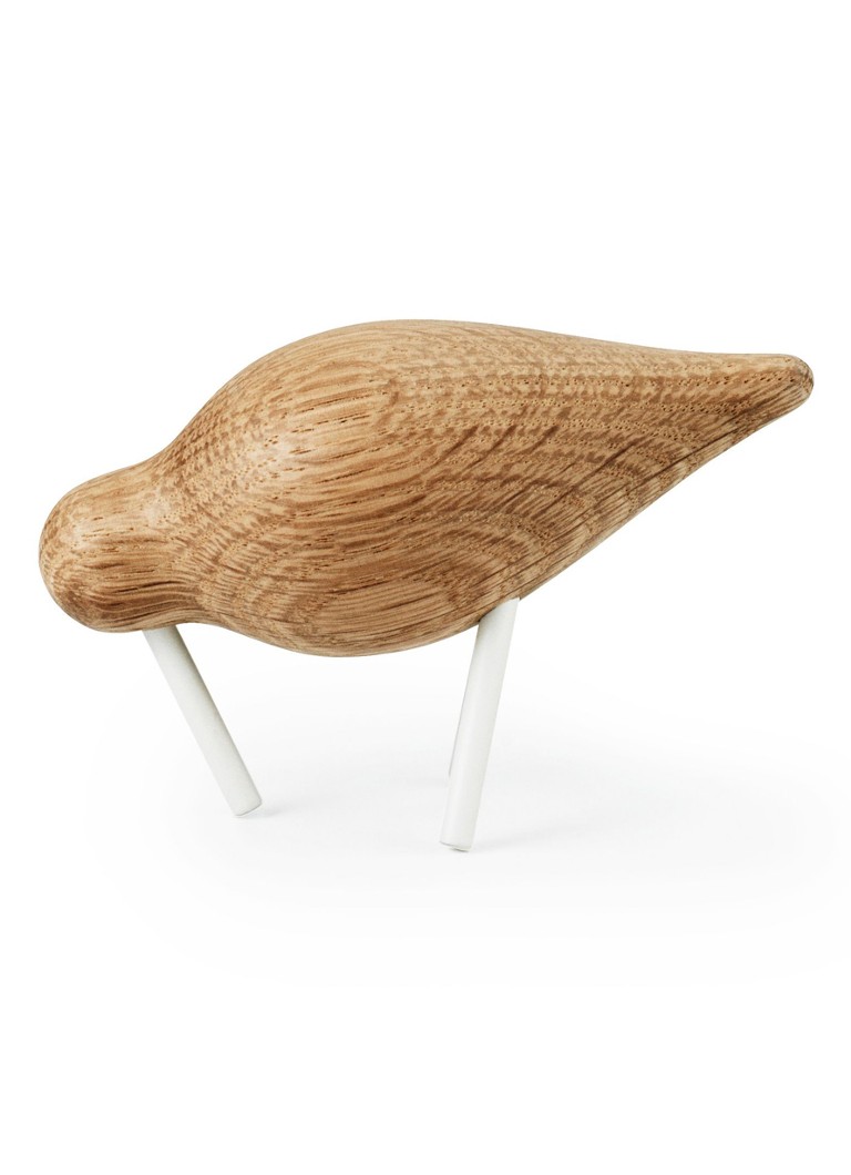 Normann Copenhagen Shorebird ornament van hout 7,5 cm Beige - Deal