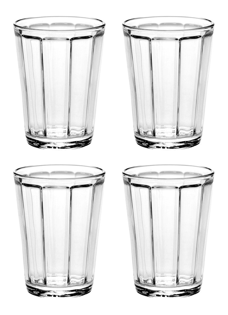 Serax Surface by Sergio Herman Tumbler glazen set van 4 Transparant - Deal