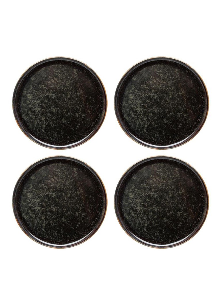 Serax Surface by Sergio Herman dinerbord Ø24 cm set van 4 Grijs