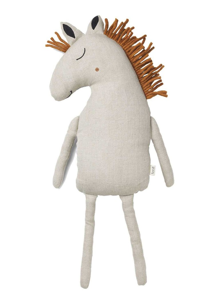 Ferm LIVING Safari Horse knuffel 70 cm in de kleur Beige