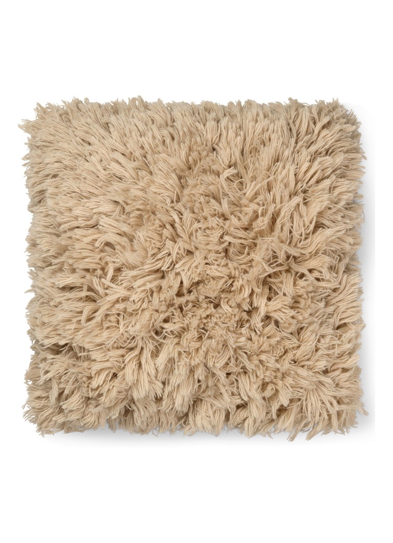 Ferm LIVING Meadow high pile kussen 50 cm x 50 cm Beige - Deal