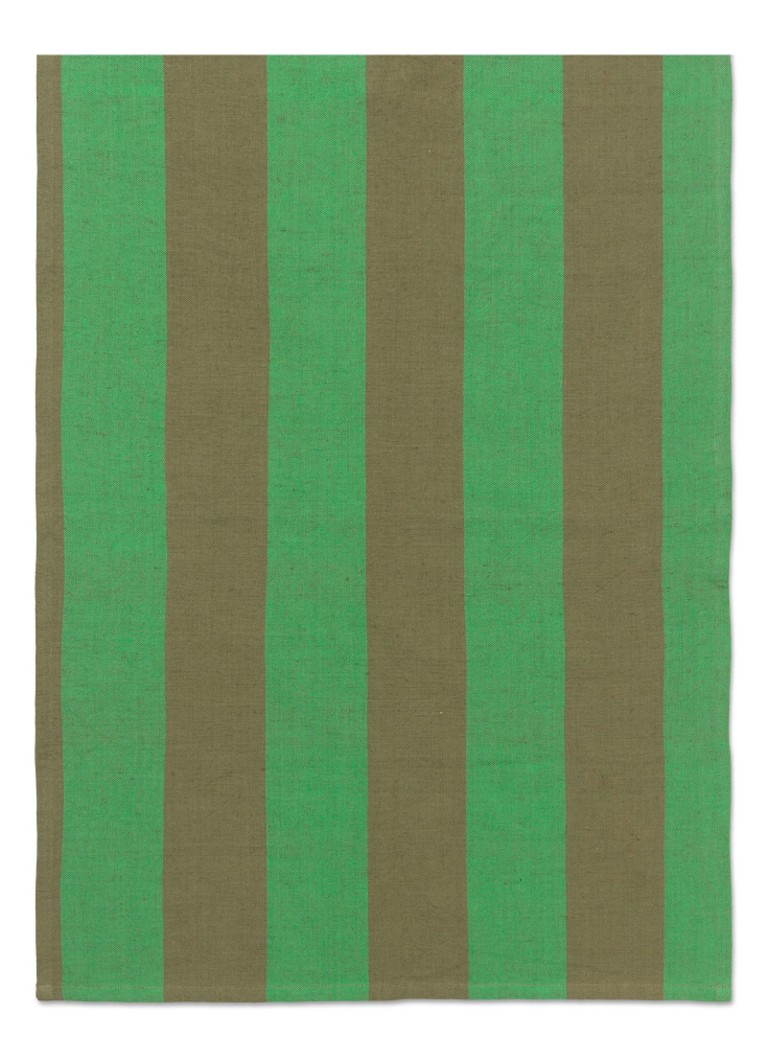 Ferm LIVING Hale yarn-dyed theedoek Groen - Deal