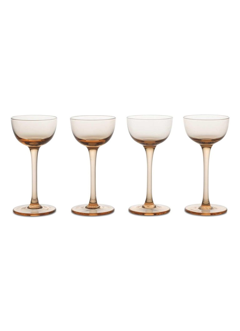 Ferm LIVING Host Liqueur glas set van 4 Blush Roze