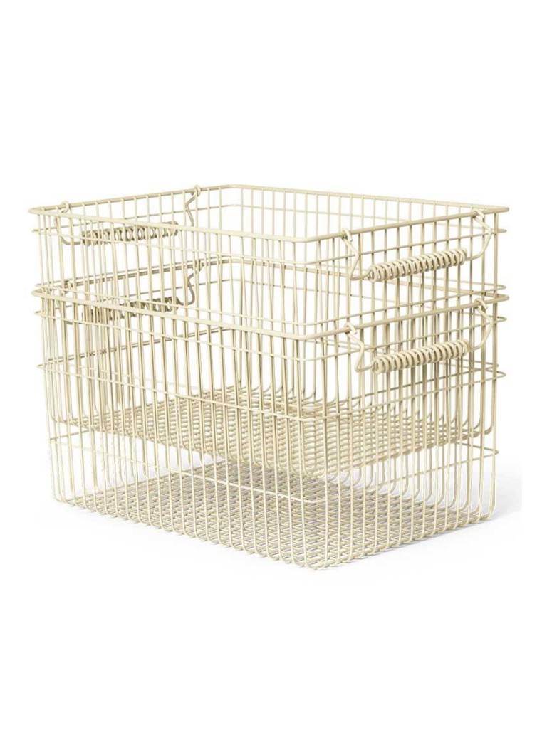 Ferm LIVING Cala opbergmand set van 2 Beige - Deal