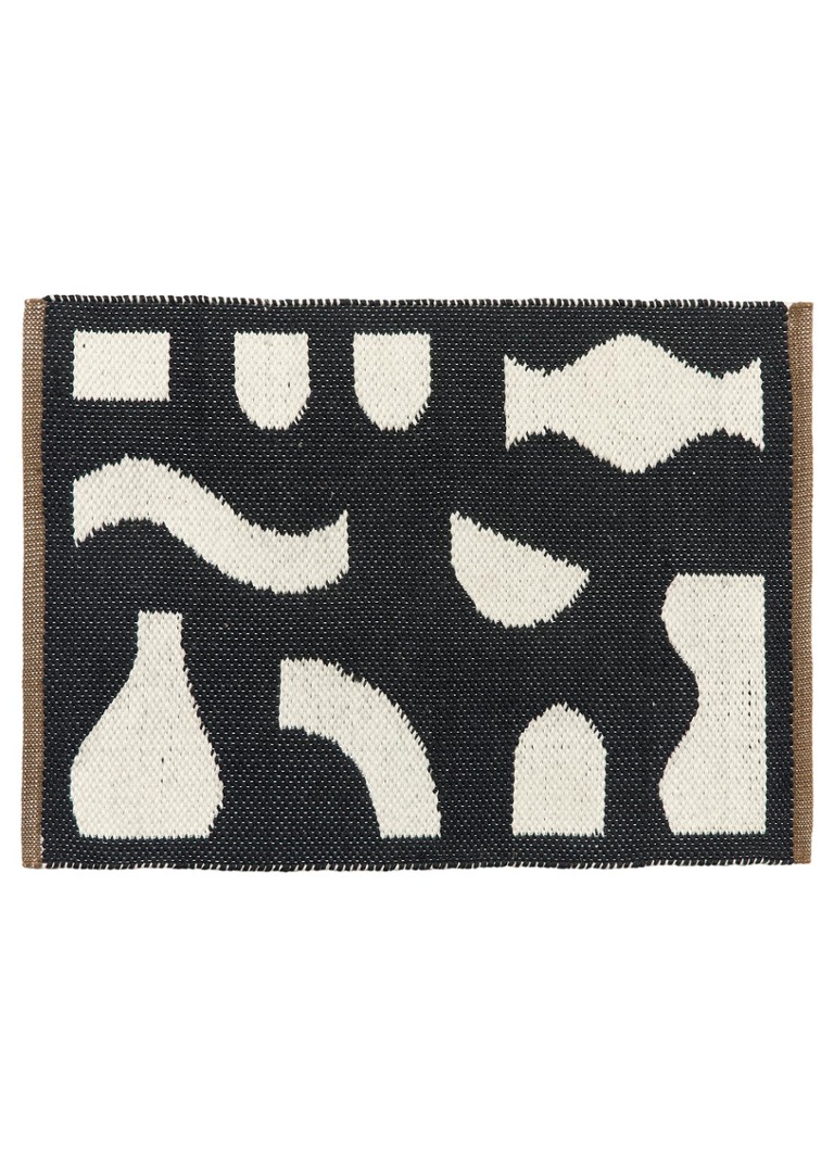 Broste Copenhagen Ceres deurmat 50 x 70 cm Zwart - Deal