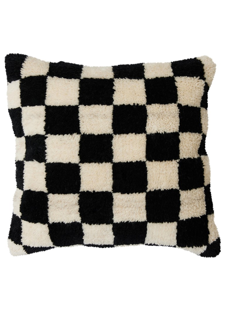 HKliving Statement sierkussen 50 x 50 cm Zwart - Deal