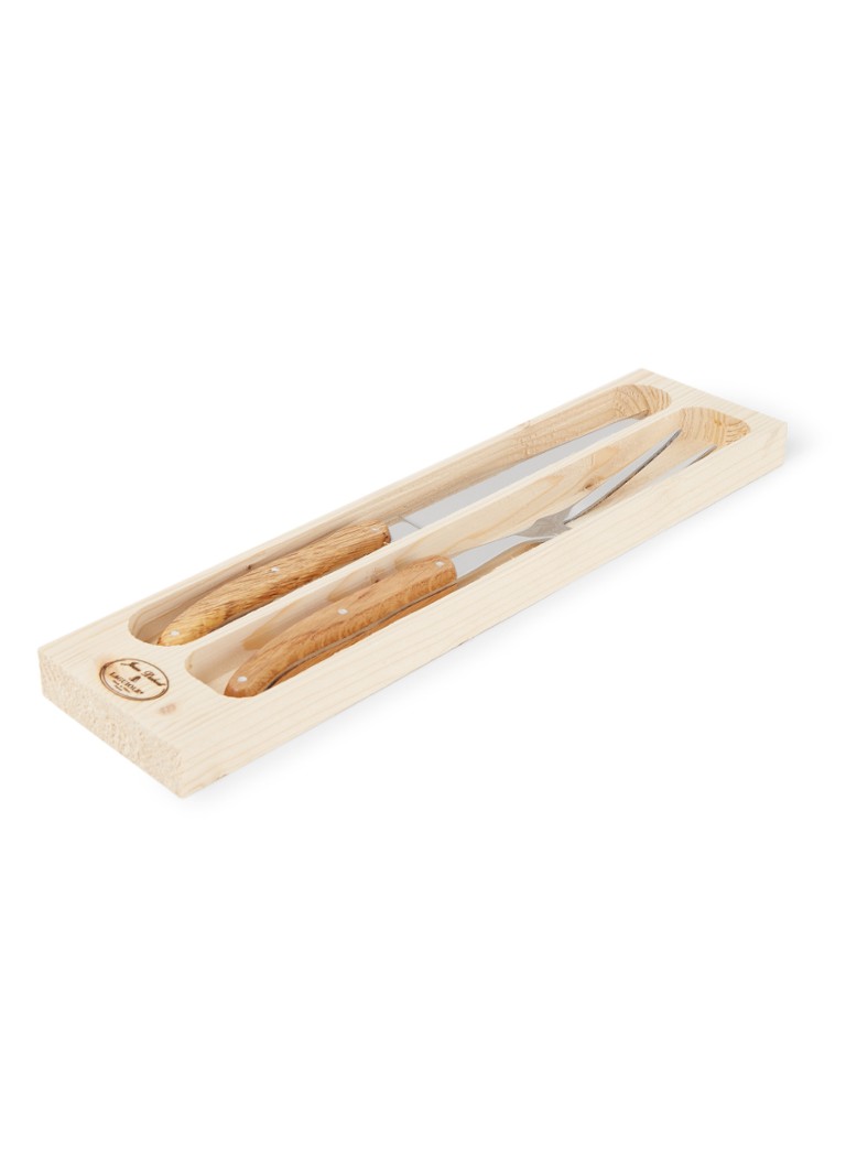 Laguiole Jean Dubost Trancheerset 2-delig Camel - Deal