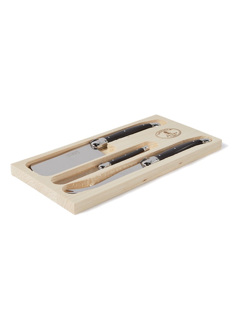 Laguiole Jean Dubost Kaasmes set van 3 Zwart - Deal