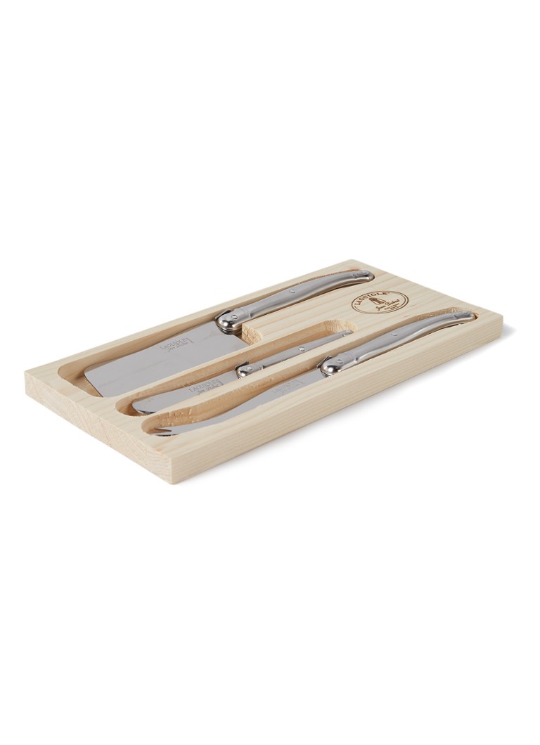 Laguiole Jean Dubost Kaasmes set van 3 - Deal