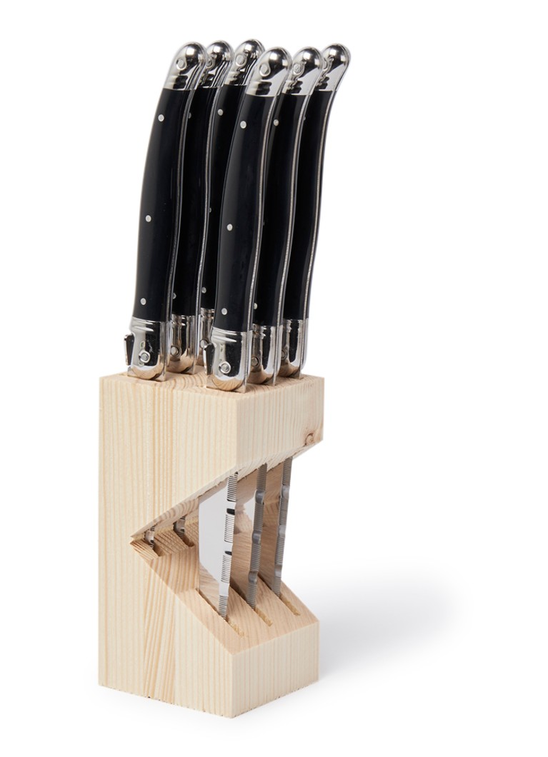 Laguiole Jean Dubost Steakmes set van 6 Zwart - Deal