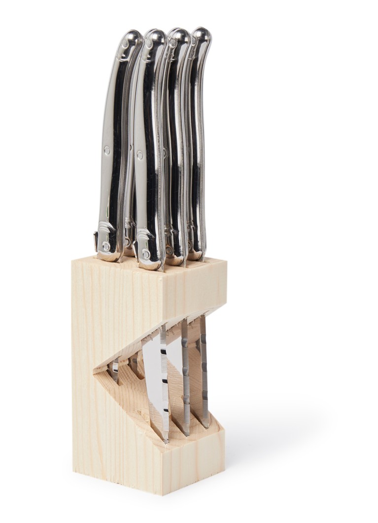 Laguiole Jean Dubost Steakmes set van 6 Zilver - Deal