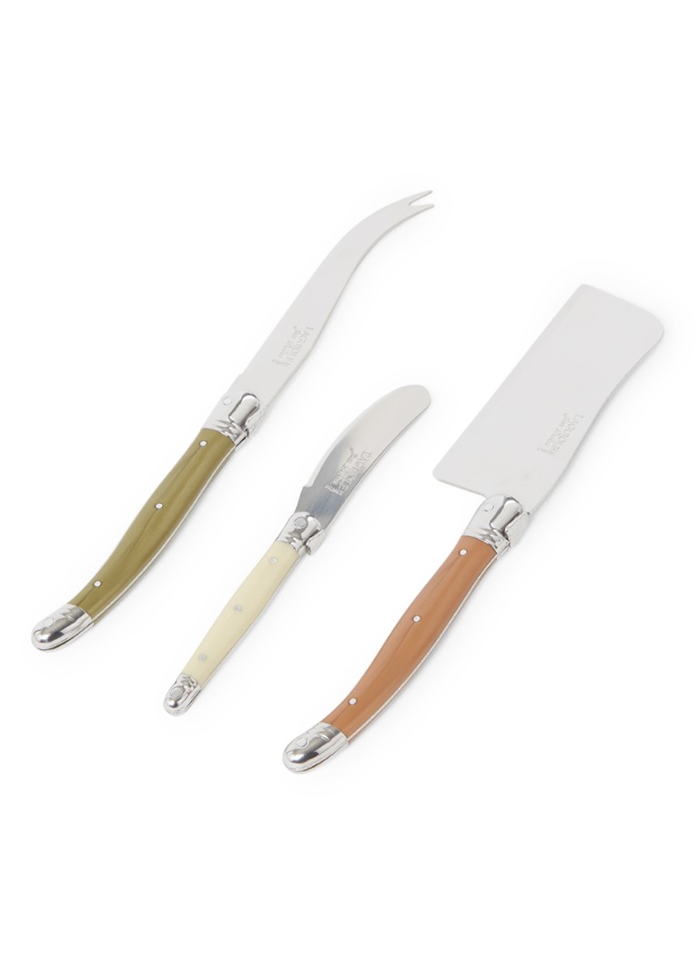 Laguiole Jean Dubost Kaasmes set van 3 Lichtbruin - Deal