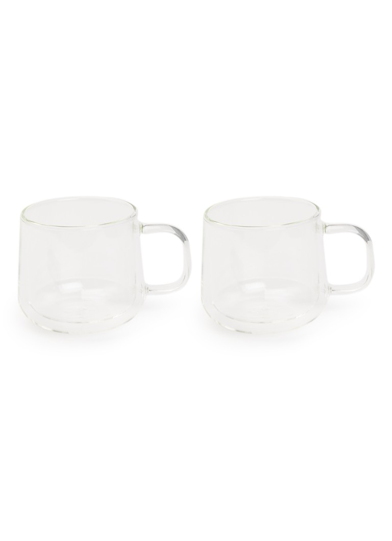 Bredemeijer Merano dubbelwandig theeglas 35 cl set van 2 Transparant - Deal