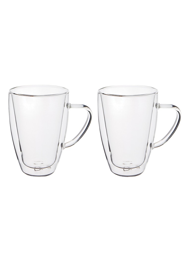 Bredemeijer Duo dubbelwandig koffie -en theeglas set van 2 Transparant - Deal