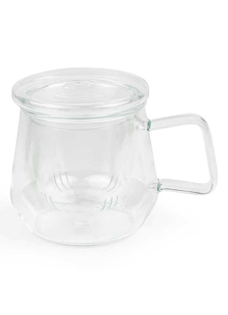 Bredemeijer Tea For One Livorno kopje met theetip en filter 29 cl 3-delig Transparant - Deal