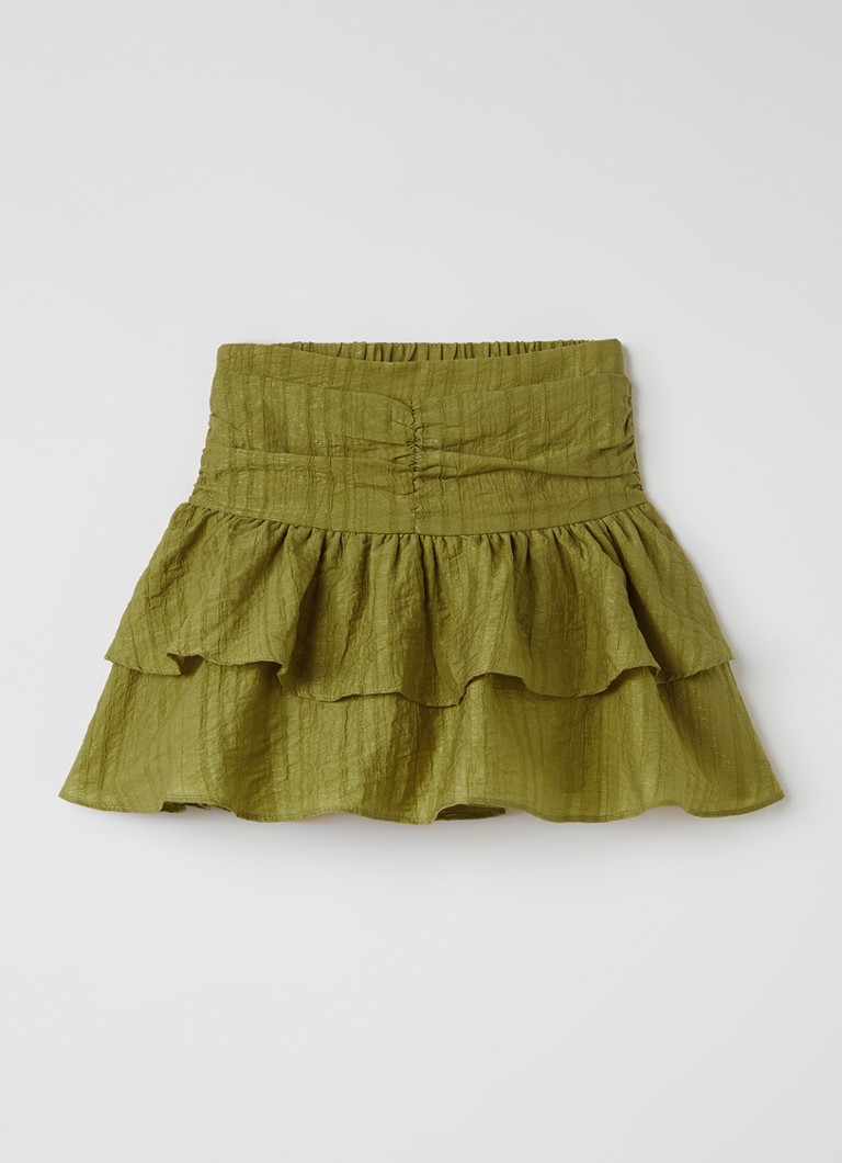 AI&KO Meisjes Izzy rok met lurex in de kleur Mosgroen, maat: 16J=176