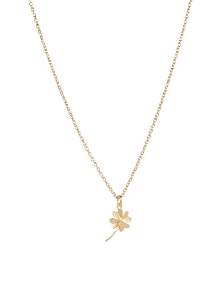Pernille Corydon Dames Clover schakelketting verguld in de kleur Goud, maat: OS