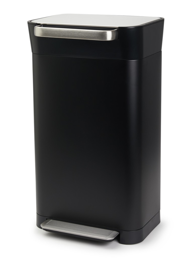 Joseph Joseph Titan 30 pedaalemmer met afvalpers 30 liter Zwart - Deal