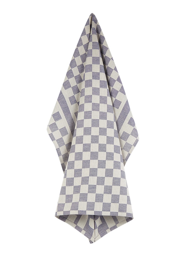 De Witte Lietaer Groom theedoek van katoen 65 x 70 cm Blauw - Deal