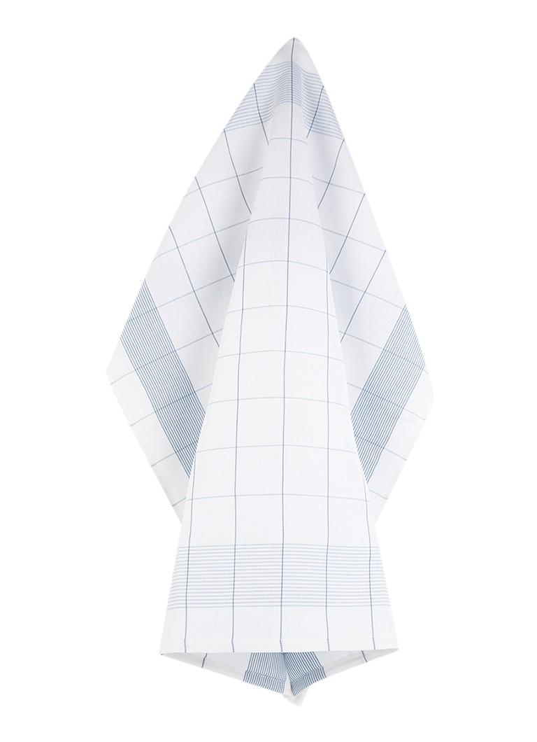 De Witte Lietaer Mixte theedoek in linnenblend 68 x 68 cm Wit - Deal