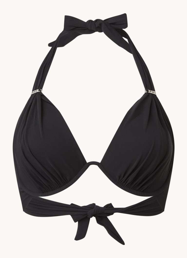 Pain de Sucre Dames Fabia halter bikinitop met beugel in de kleur Zwart, maat: 40
