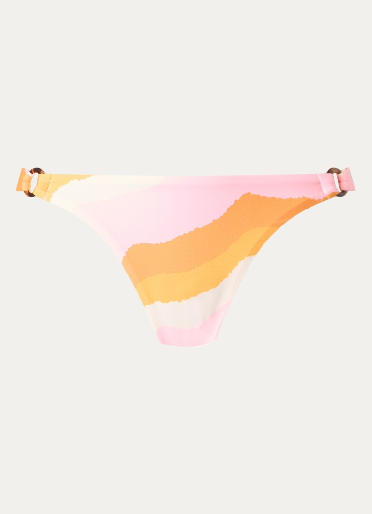 MAAJI Dames Paradiso Waves Sublimiring reversible bikinislip met print in de kleur Roze, maat: L