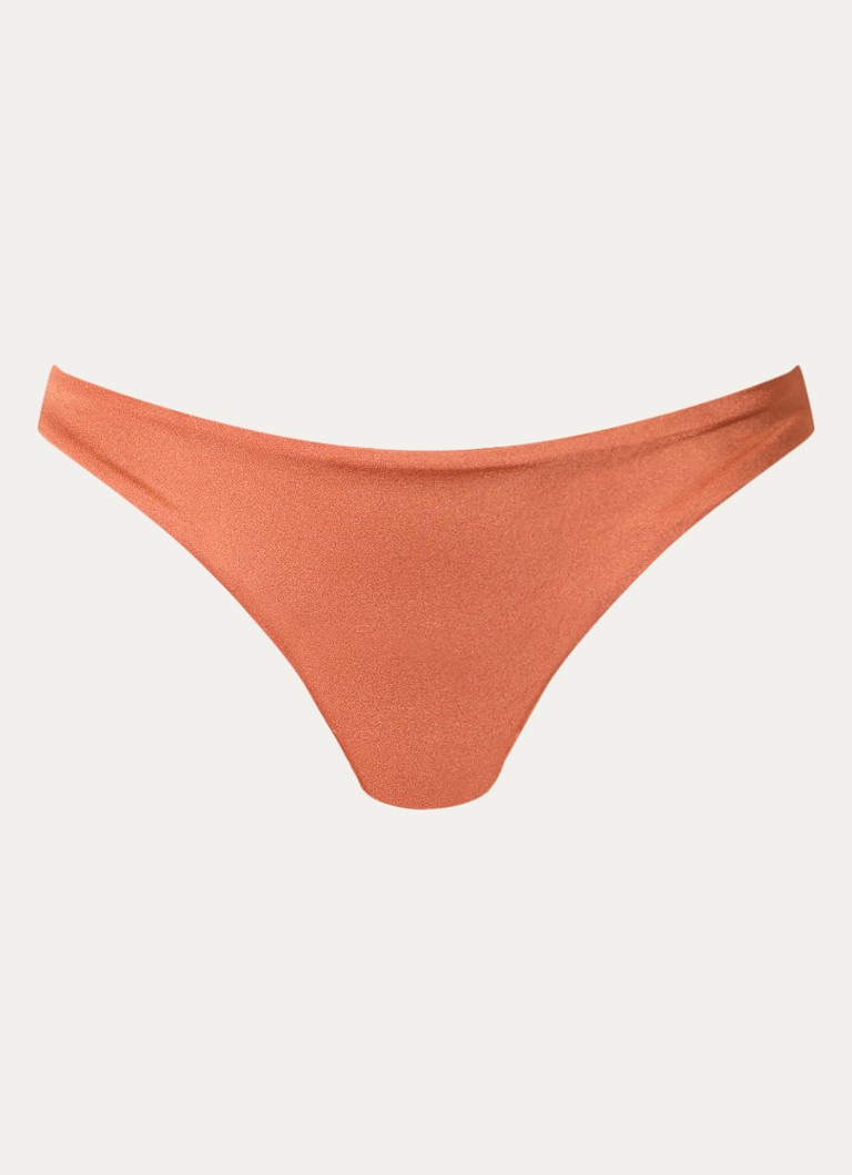 MAAJI Dames Satin Umber Sublimity reversible bikinislip in de kleur Oranjebruin, maat: XL