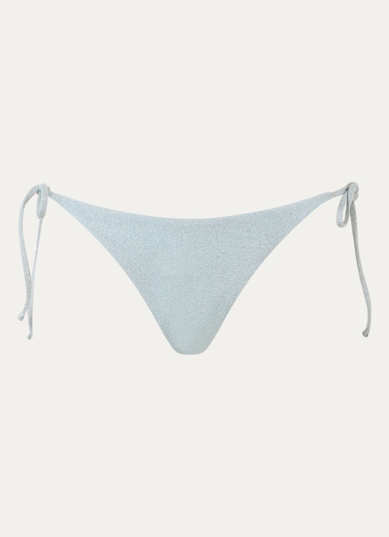 MAAJI Dames Splenium reversible tanga bikinislip met lurex in de kleur Zilver, maat: L