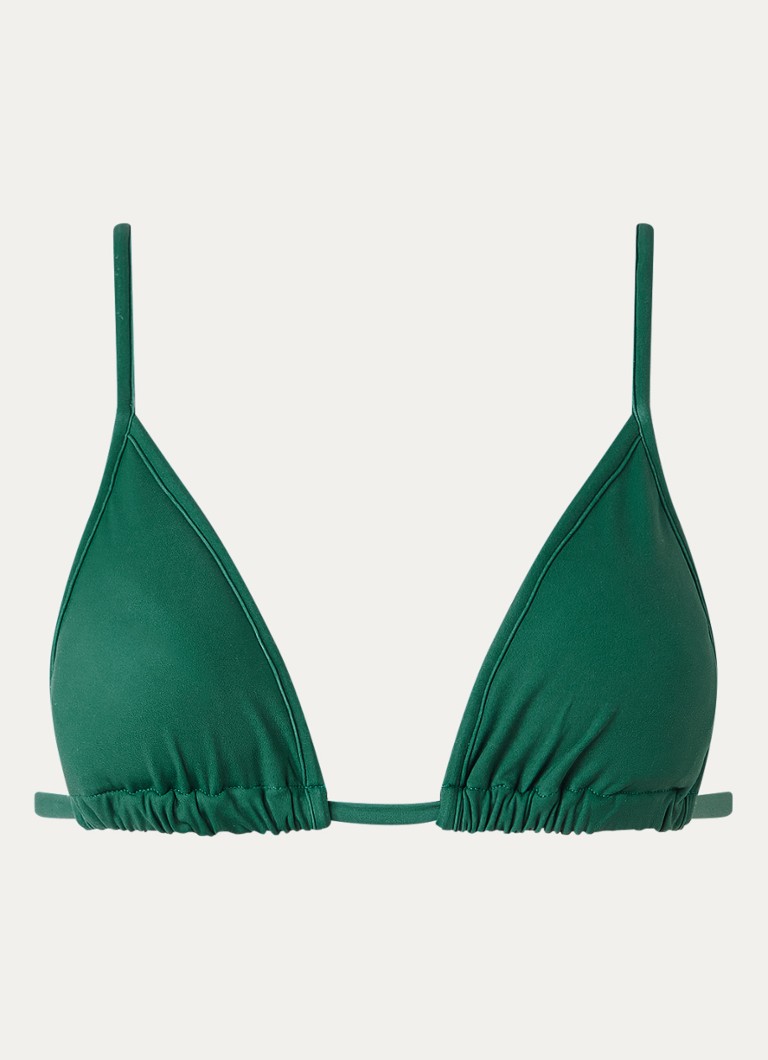 MAAJI Dames Brunswick reversible triangel bikinitop in de kleur Donkergroen, maat: S
