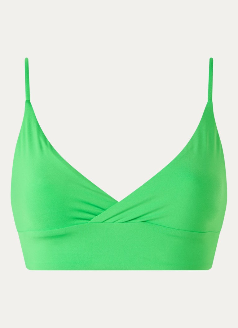 MAAJI Dames Emerald Brocade brallete bikinitop in de kleur Groen, maat: M