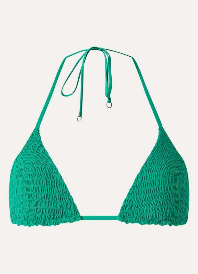 MAAJI Dames Jamaica triangel bikinitop met uitneembare vulling in de kleur Donkergroen, maat: S