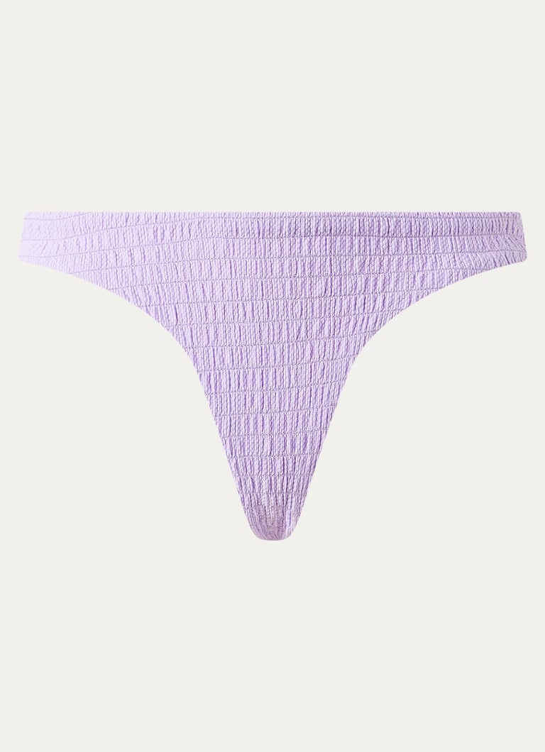 MAAJI Dames Bikinislip met structuur in de kleur Paars, maat: S