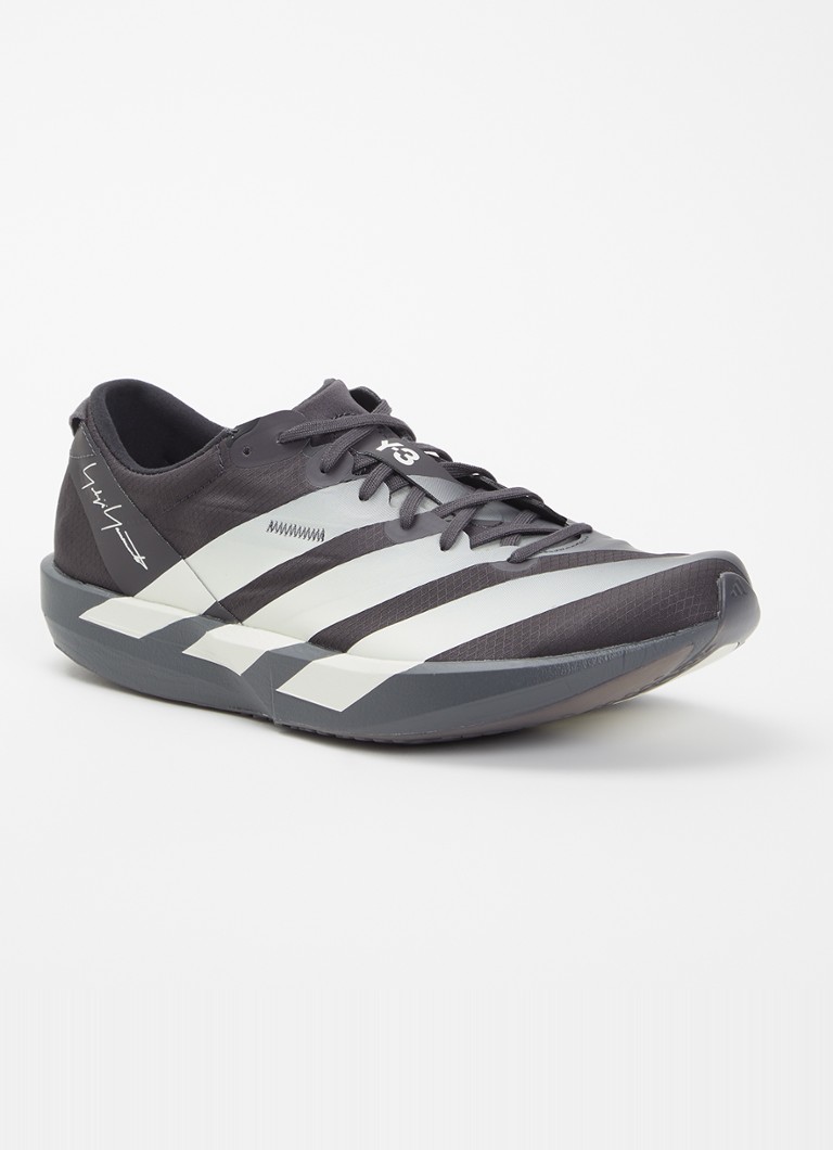 Y-3 Dames Adios 9 sneaker van mesh met logo in de kleur Zwart, maat: 38