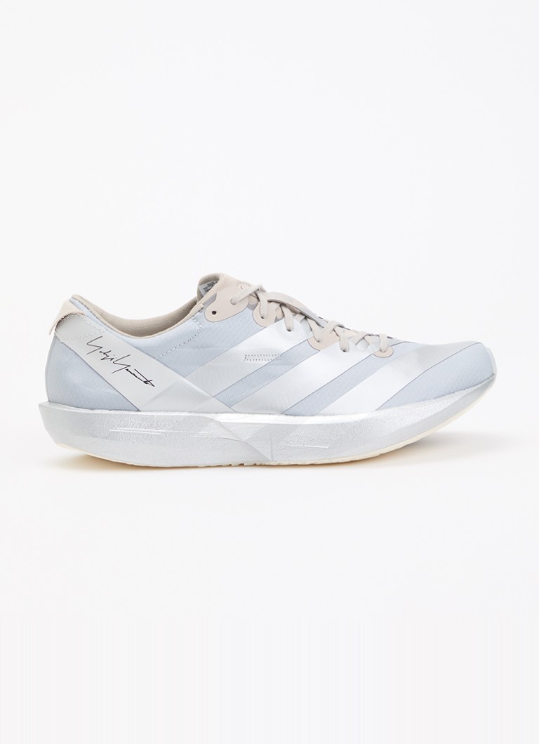 Y-3 Dames Adios 9 sneaker van mesh met metallic details in de kleur Grijs, maat: 36 2/3