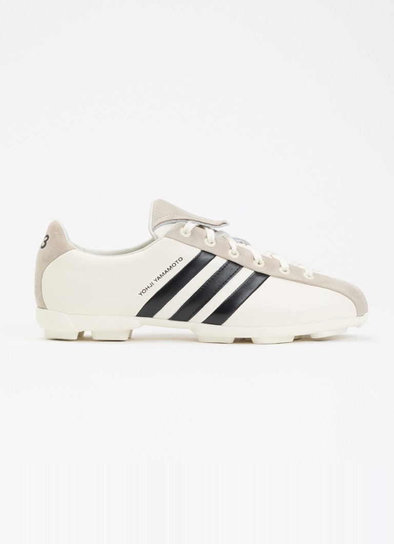 Y-3 Dames Field sneaker van leer met details van suède in de kleur Wit, maat: 37 1/3
